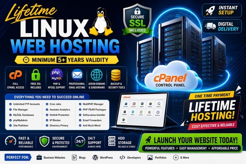 Lifetime linux web hosting - lifetime,